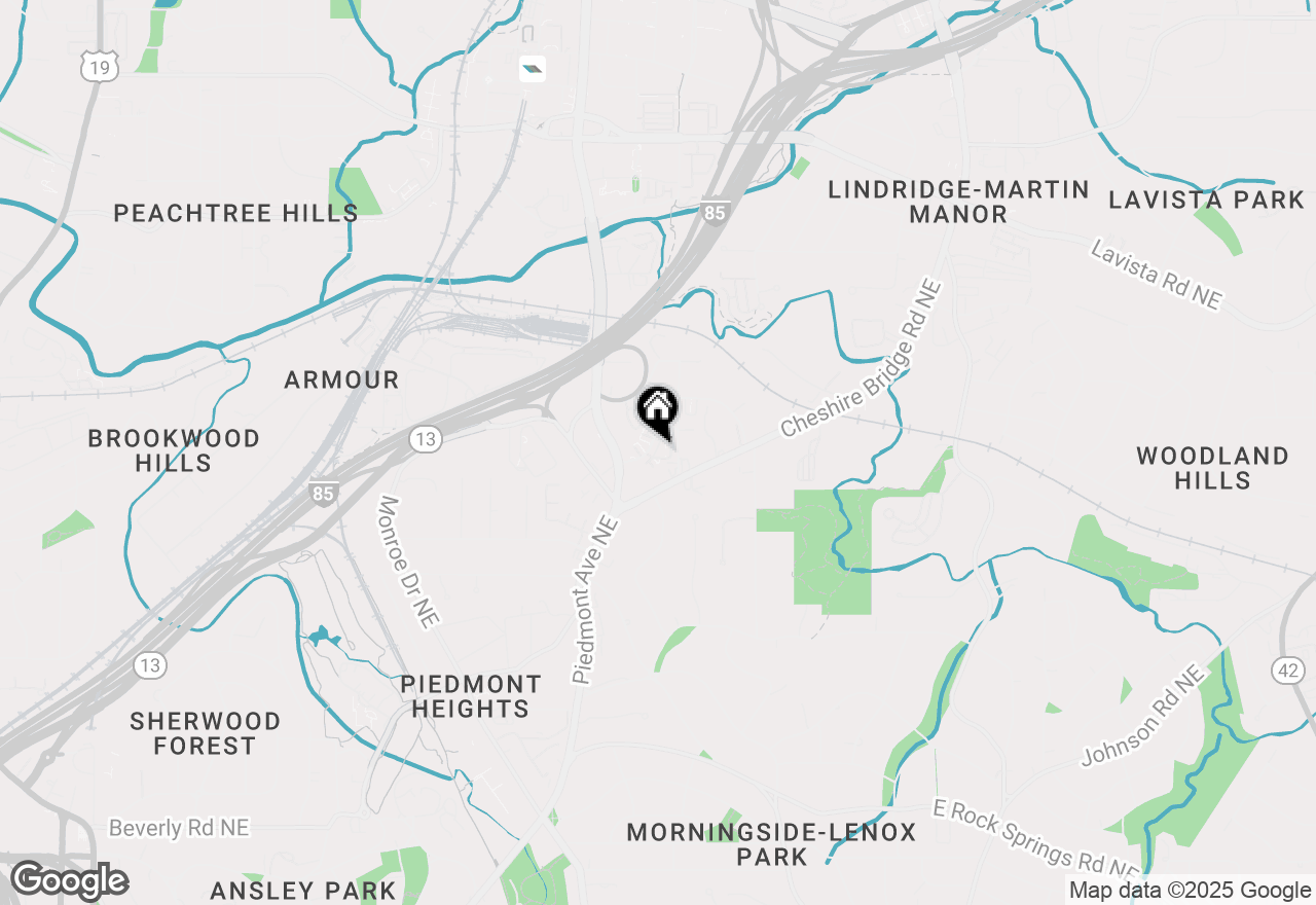 Map of 2013 Rockledge Road Ne, Atlanta, GA 30324