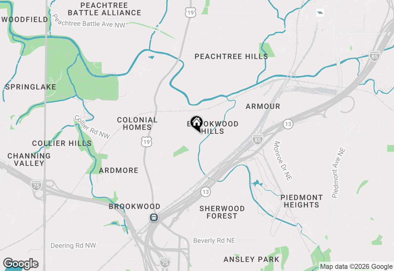 Map of 215 Camden Road Ne, Atlanta, GA 30309
