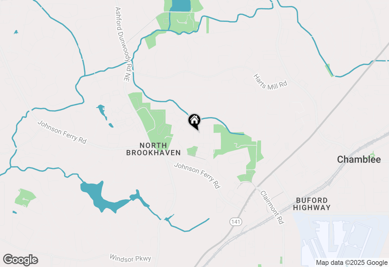 Map of 3747 Inglewood Way Ne, Brookhaven, GA 30319