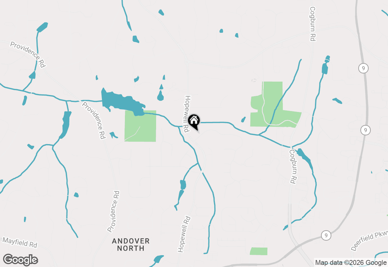 Map of 13365 Hopewell Road, Alpharetta, GA 30004