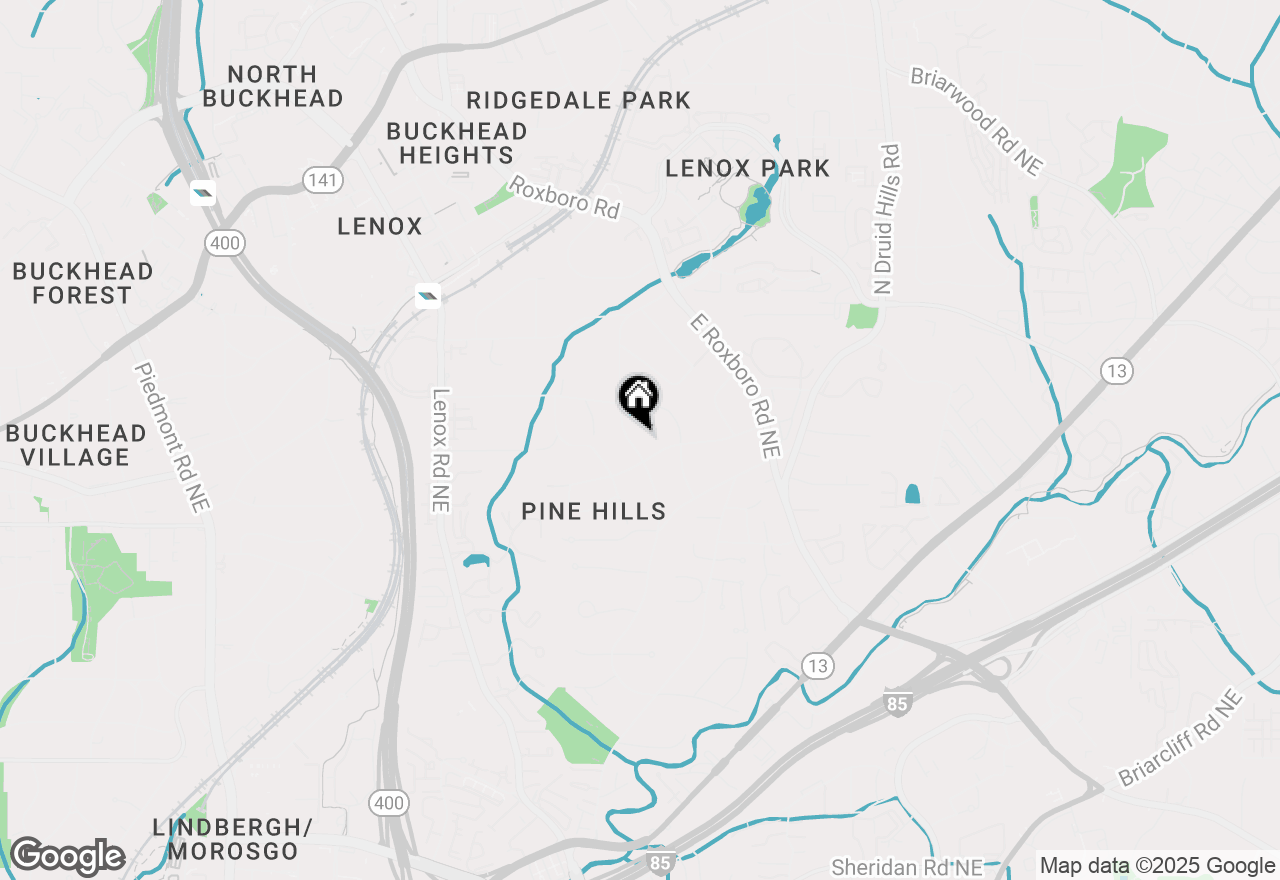 Map of 3117 W Roxboro Road Ne, Atlanta, GA 30324
