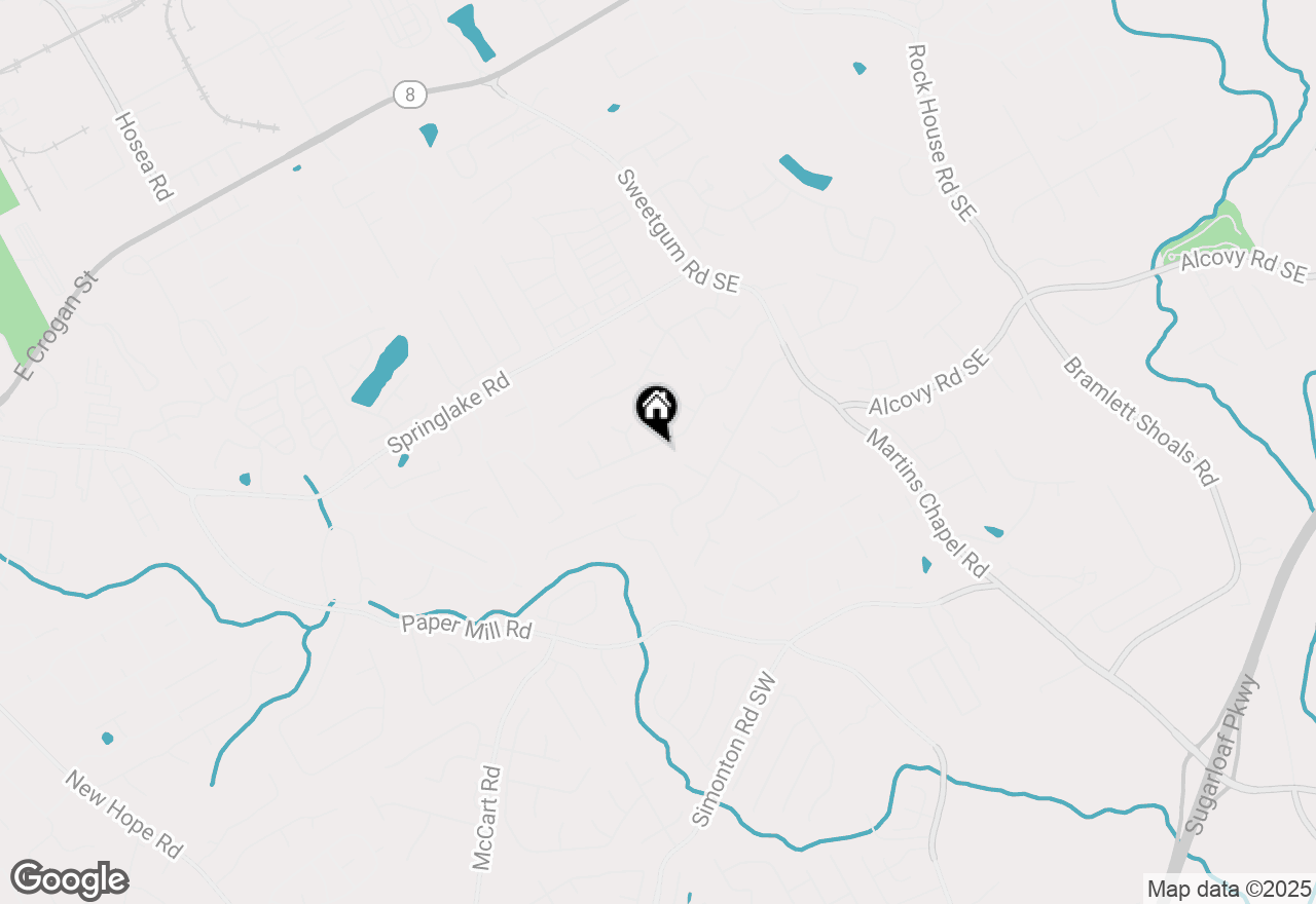Map of 725 Martin Field Drive, Lawrenceville, GA 30045