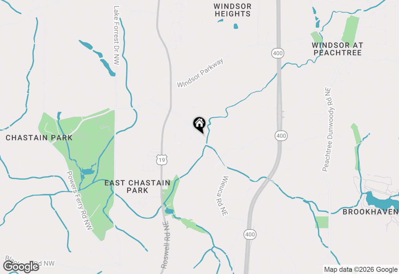 Map of 356 W Wieuca Road Ne, Atlanta, GA 30342