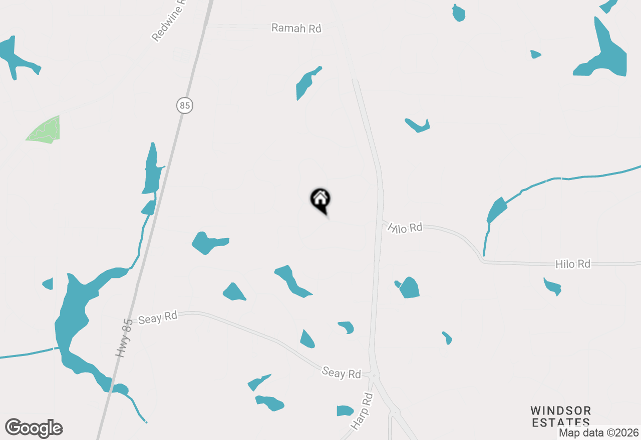 Map of 205 Kingswood Drive, Fayetteville, GA 30215