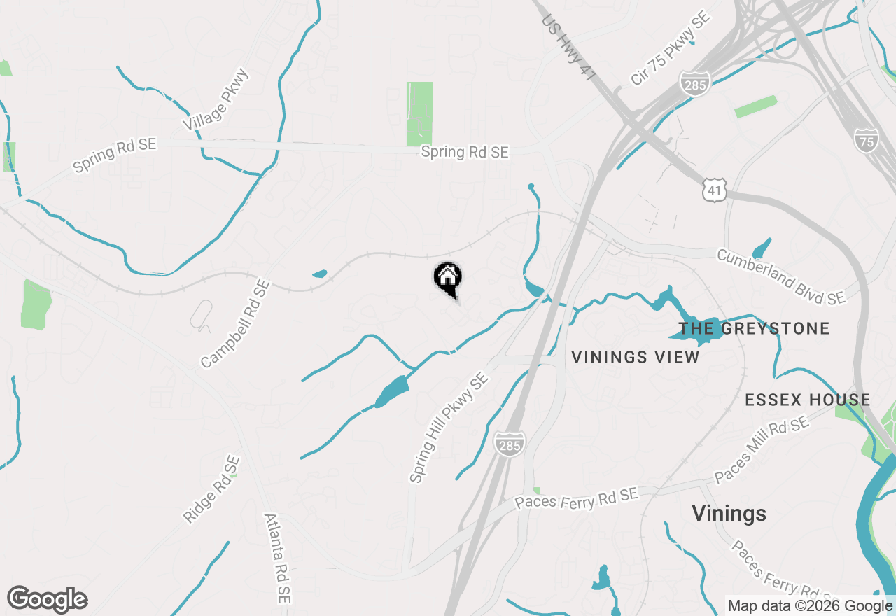 Map of 1603 Cumberland Court, Smyrna, GA 30080