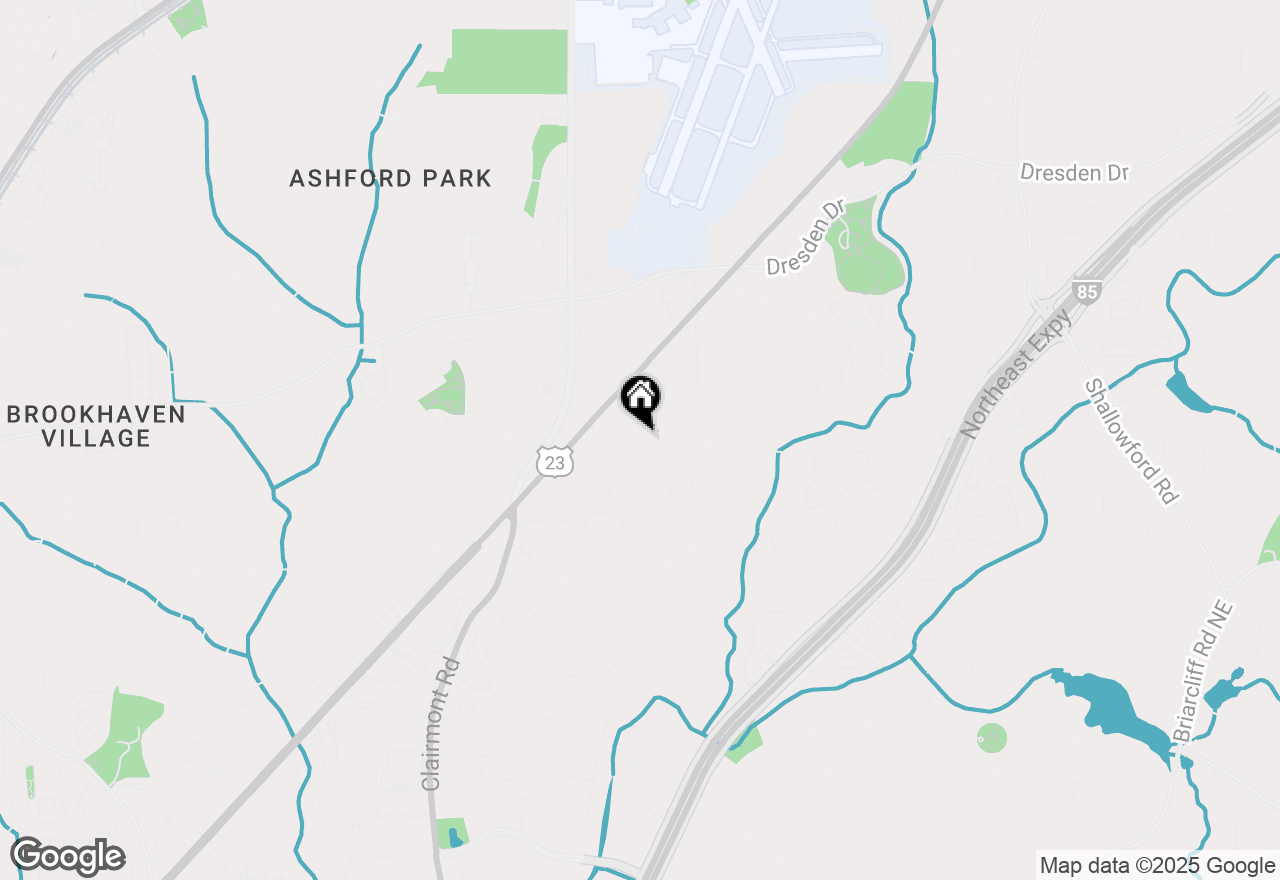 Map of 2186 Dering Circle Ne, Atlanta, GA 30345