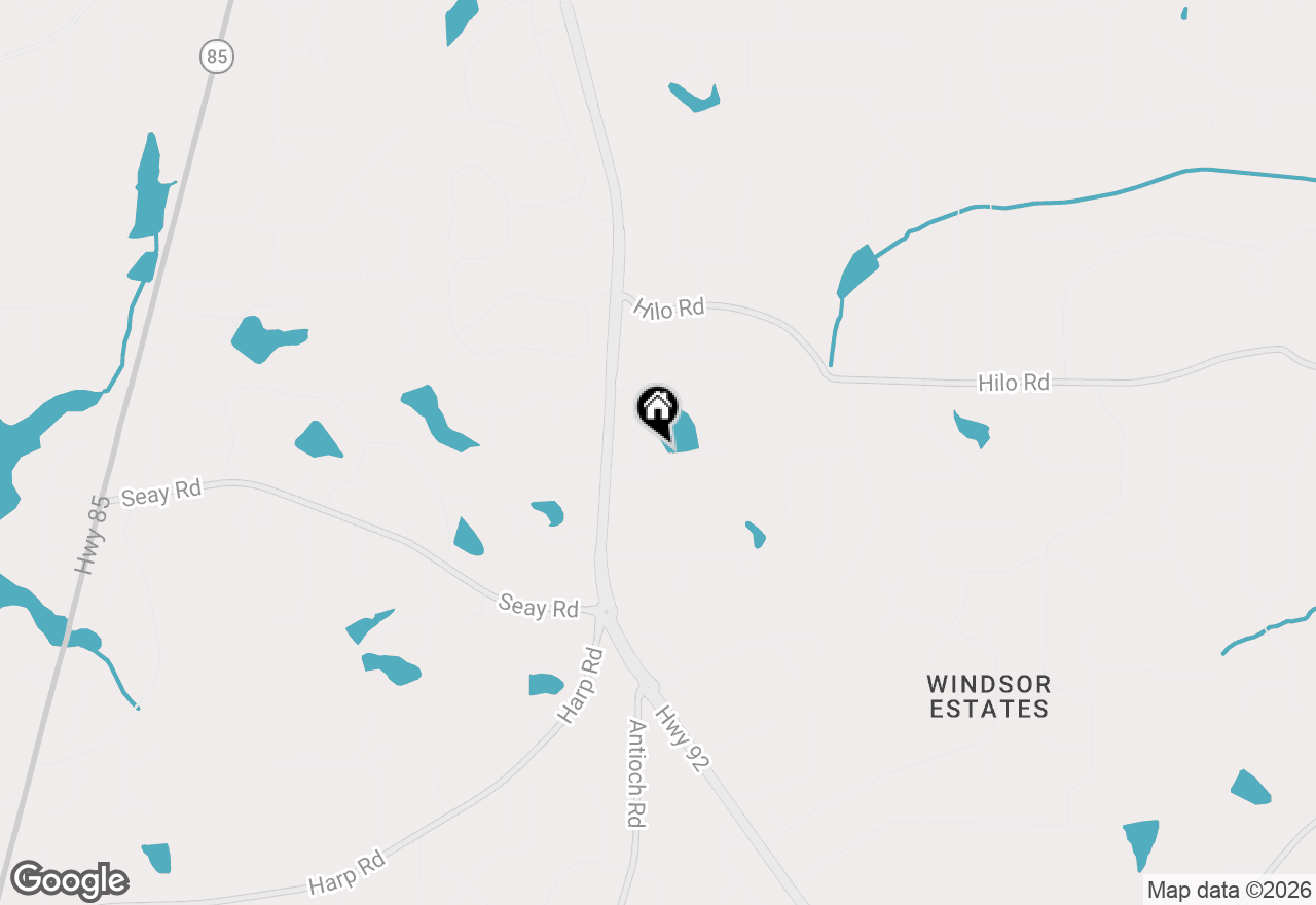 Map of (Address confidential), Fayetteville, Georgia 30215