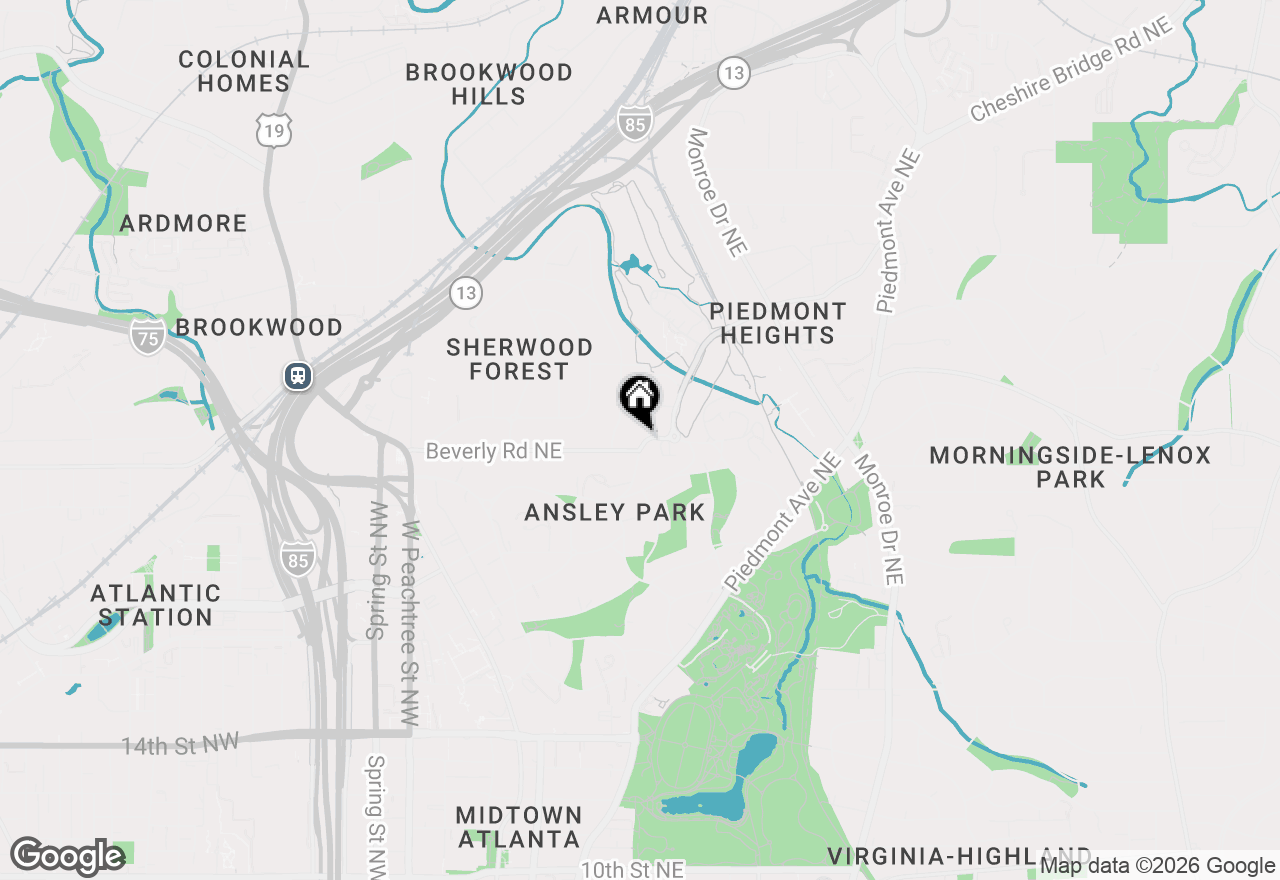 Map of 60 Montgomery Ferry Drive Ne, Atlanta, GA 30309