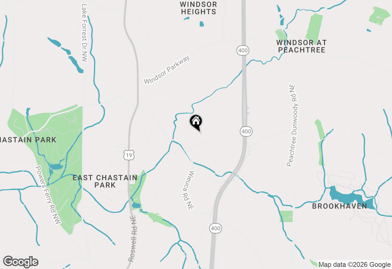 Map of 342 Valley Green Drive Ne, Atlanta, GA 30342