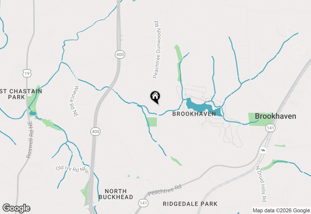 Map of 4076 Peachtree Dunwoody Road Ne, Atlanta, GA 30342