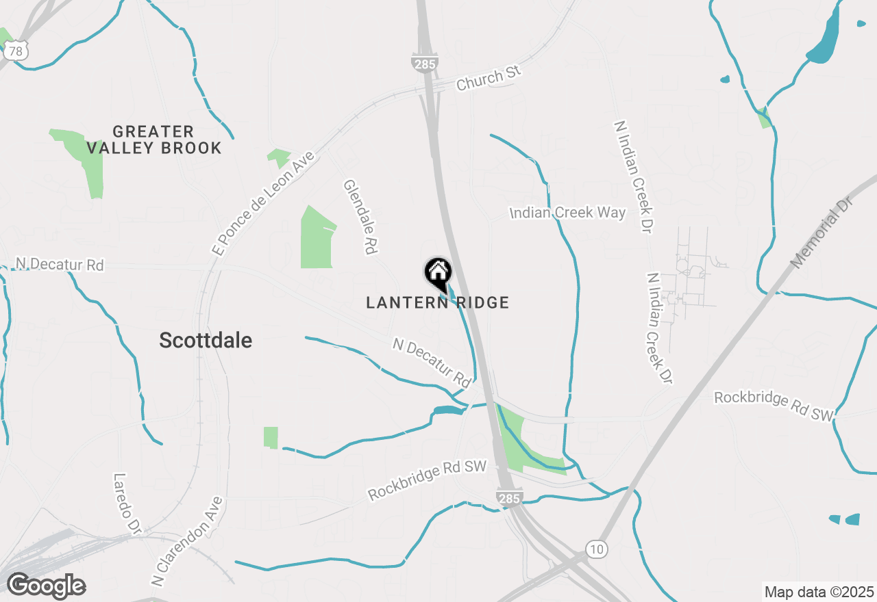 Map of 589 Lantern Wood Drive, Scottdale, GA 30079