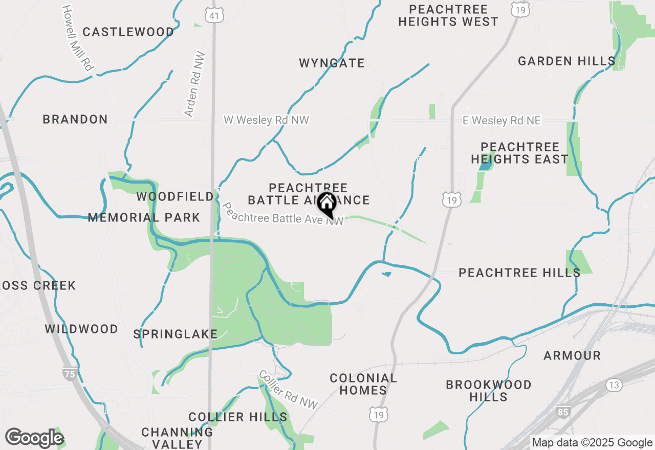 Map of 314 Peachtree Battle Avenue Nw, Atlanta, GA 30305