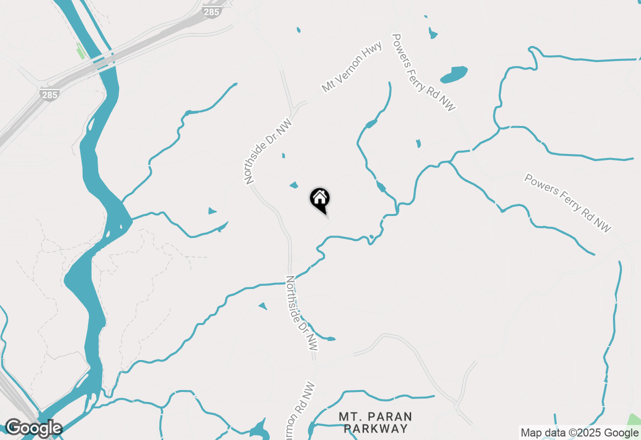 Map of 1111 Crest Valley Drive, Atlanta, GA 30327