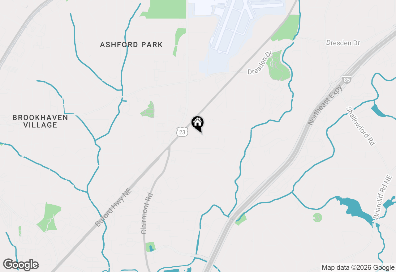 Map of 1958 Bainbridge Lane, Atlanta, GA 30345