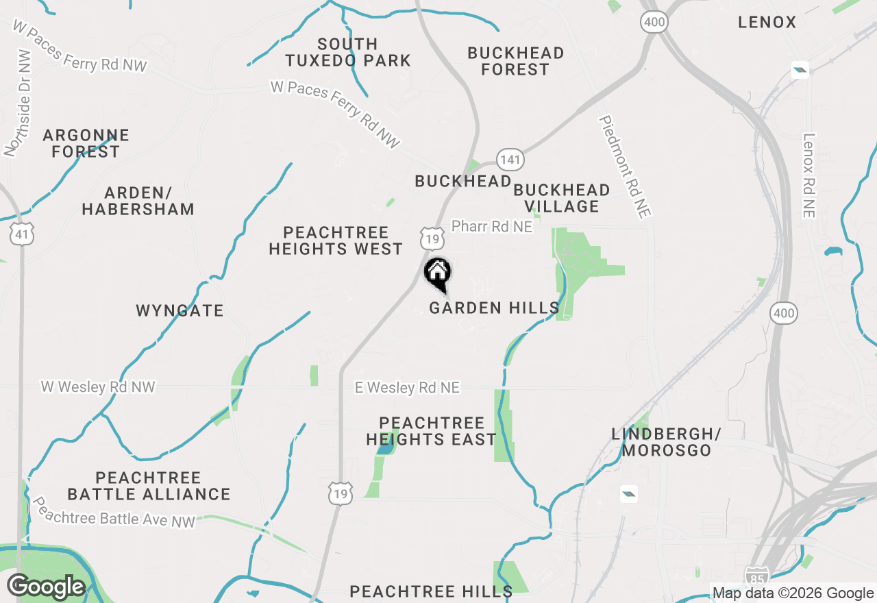 Map of 55 Delmont Drive Ne #D1, Atlanta, GA 30305
