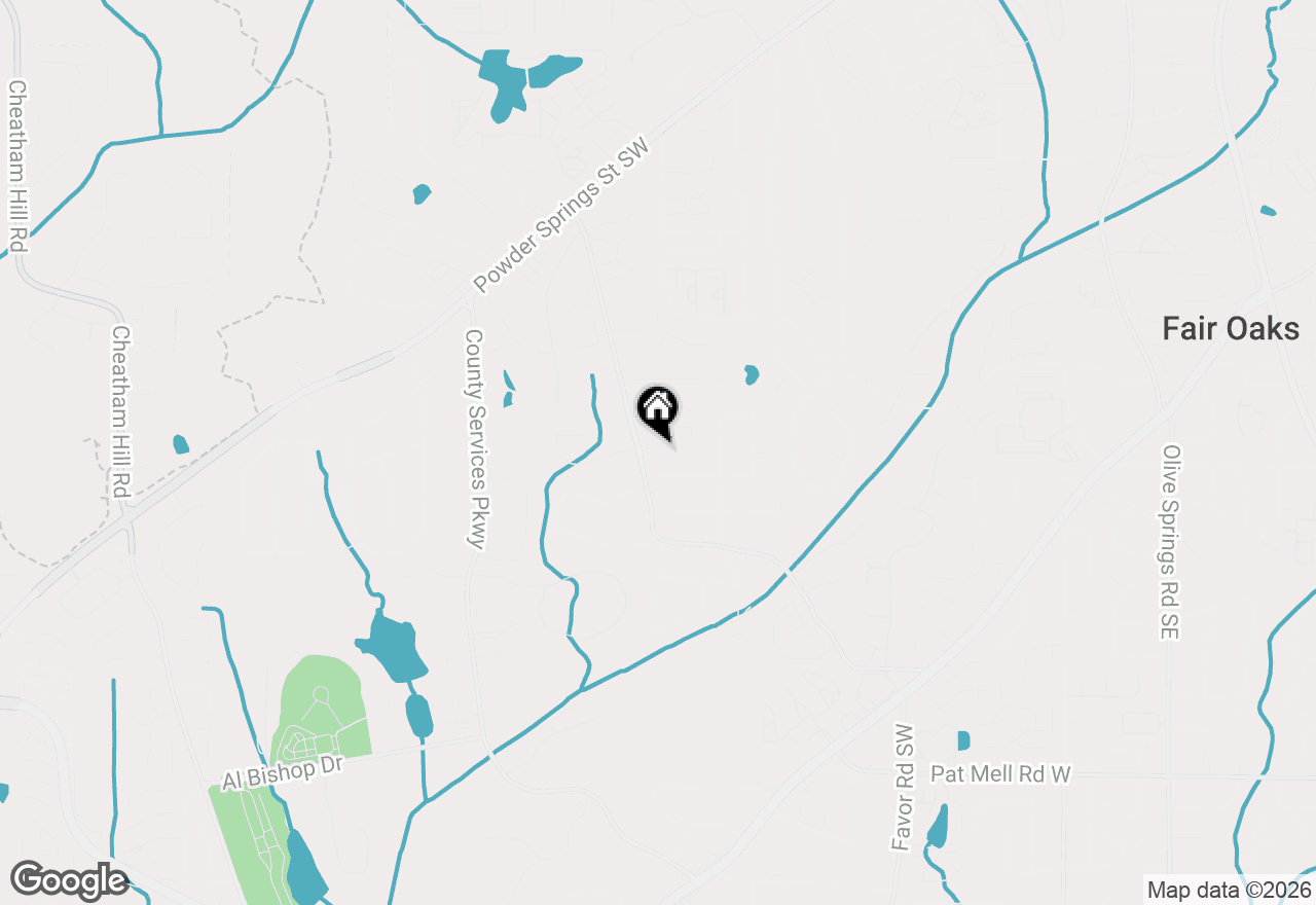 Map of 691 Crosswinds Circle, Marietta, GA 30008