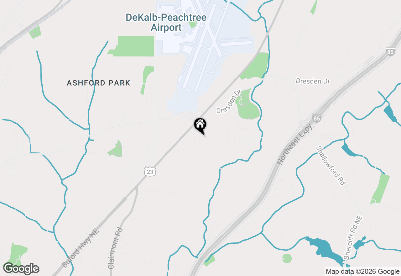 Map of 2630 Warwick Circle Ne, Atlanta, GA 30345