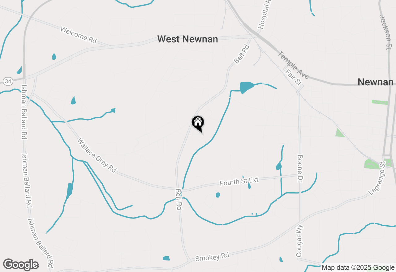 Map of 38 Westgate Park Lane, Newnan, GA 30263