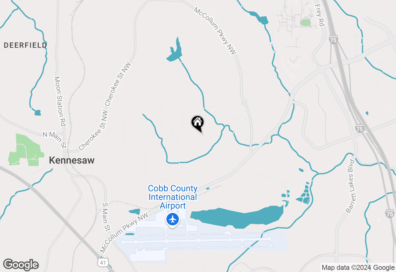 Map of 2869 Cotton Field Road Nw, Kennesaw, GA 30144