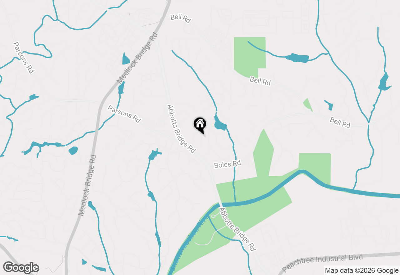 Map of 6390 Whitestone Place, Johns Creek, GA 30097