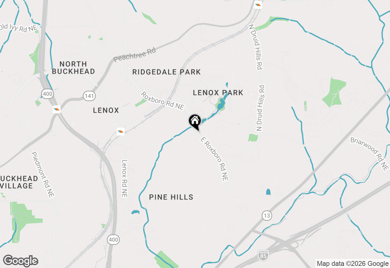 Map of 3310 E Roxboro Road Ne, Atlanta, GA 30324