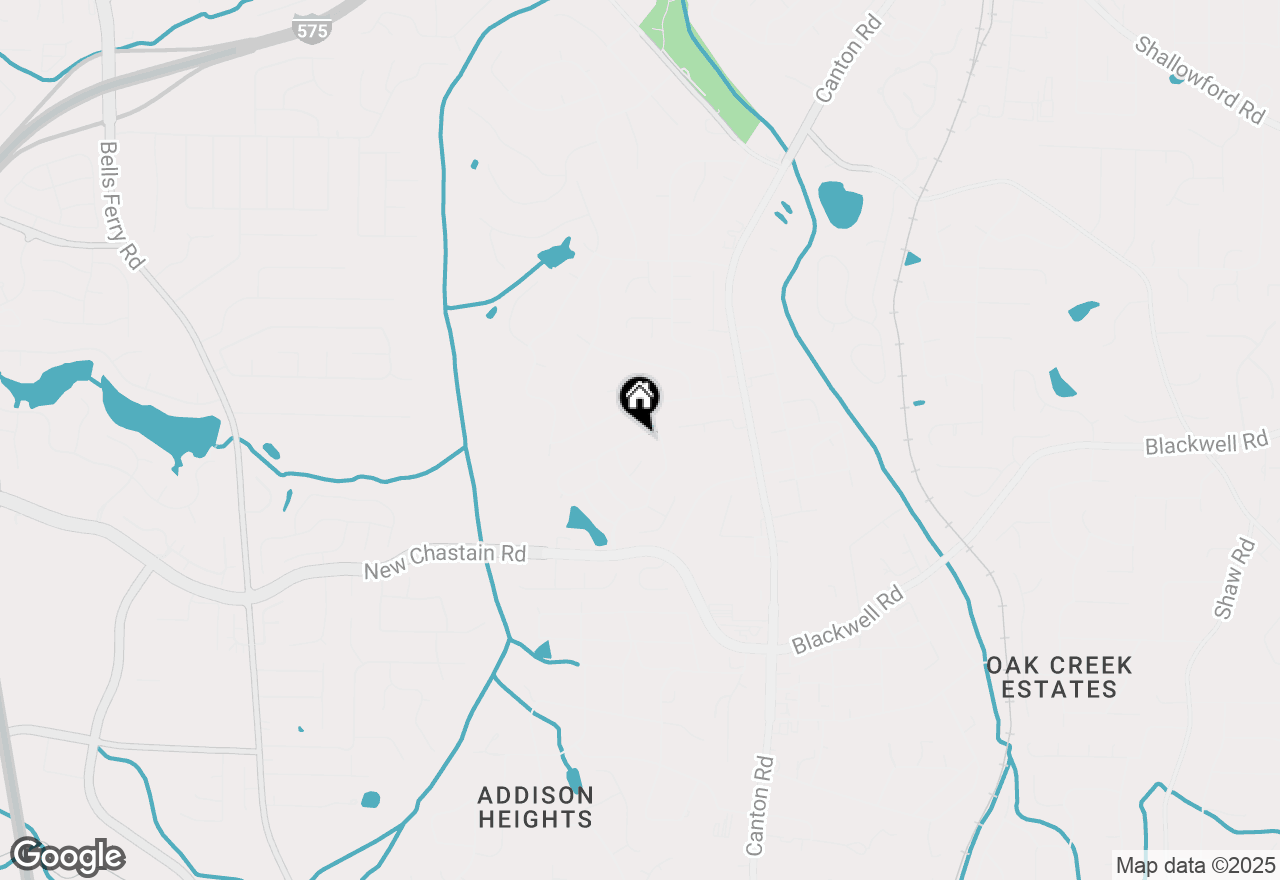 Map of 3463 Chastain Glen Lane Ne, Marietta, GA 30066