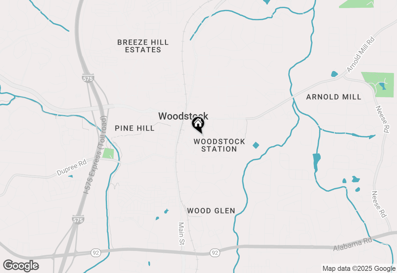 Map of 427 Latimer Street, Woodstock, GA 30188