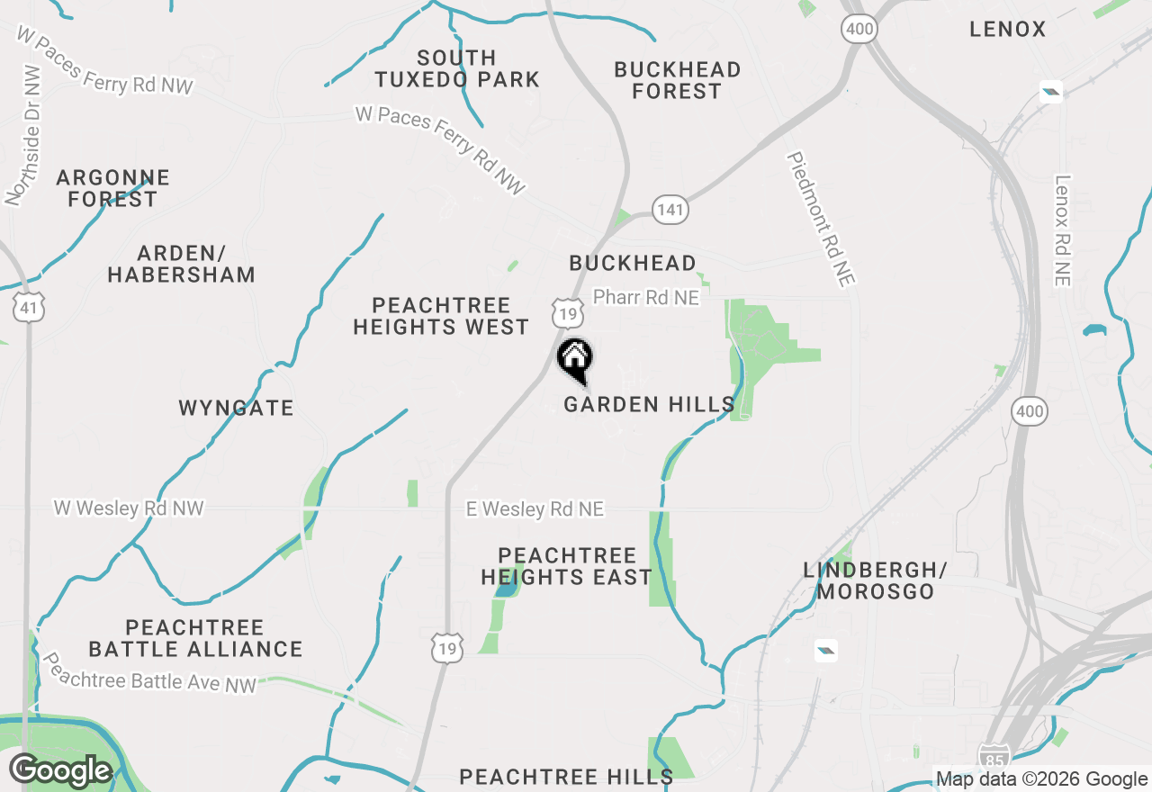 Map of 55 Delmont Drive Ne #D1, Atlanta, GA 30305