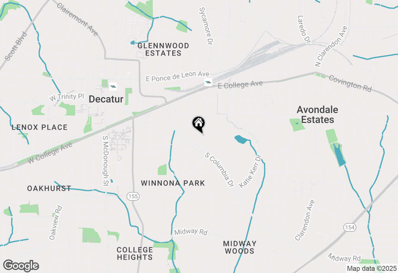 Map of 917 Derrydown Way, Decatur, GA 30030