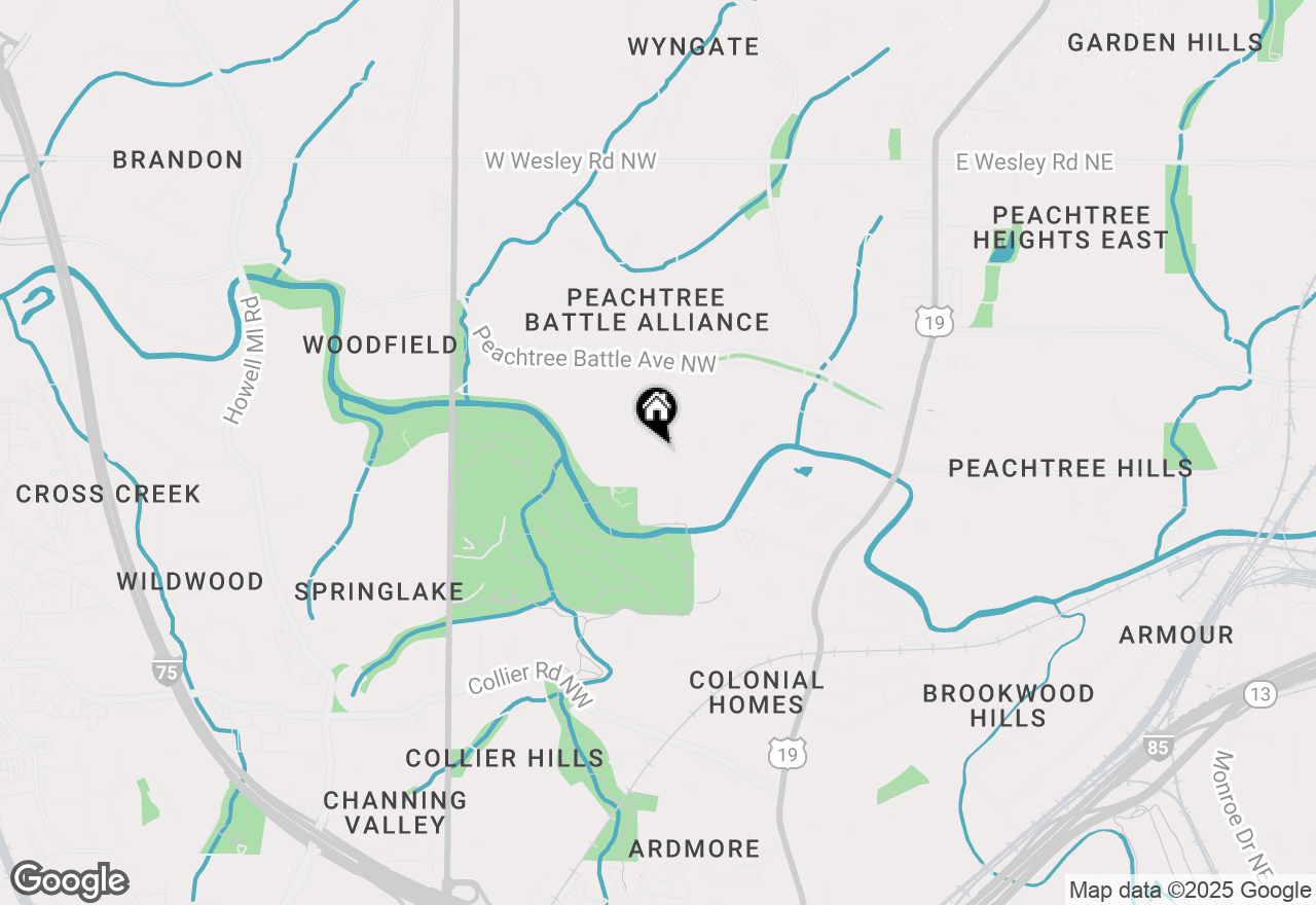 Map of 344 Whitmore Drive Nw, Atlanta, GA 30305