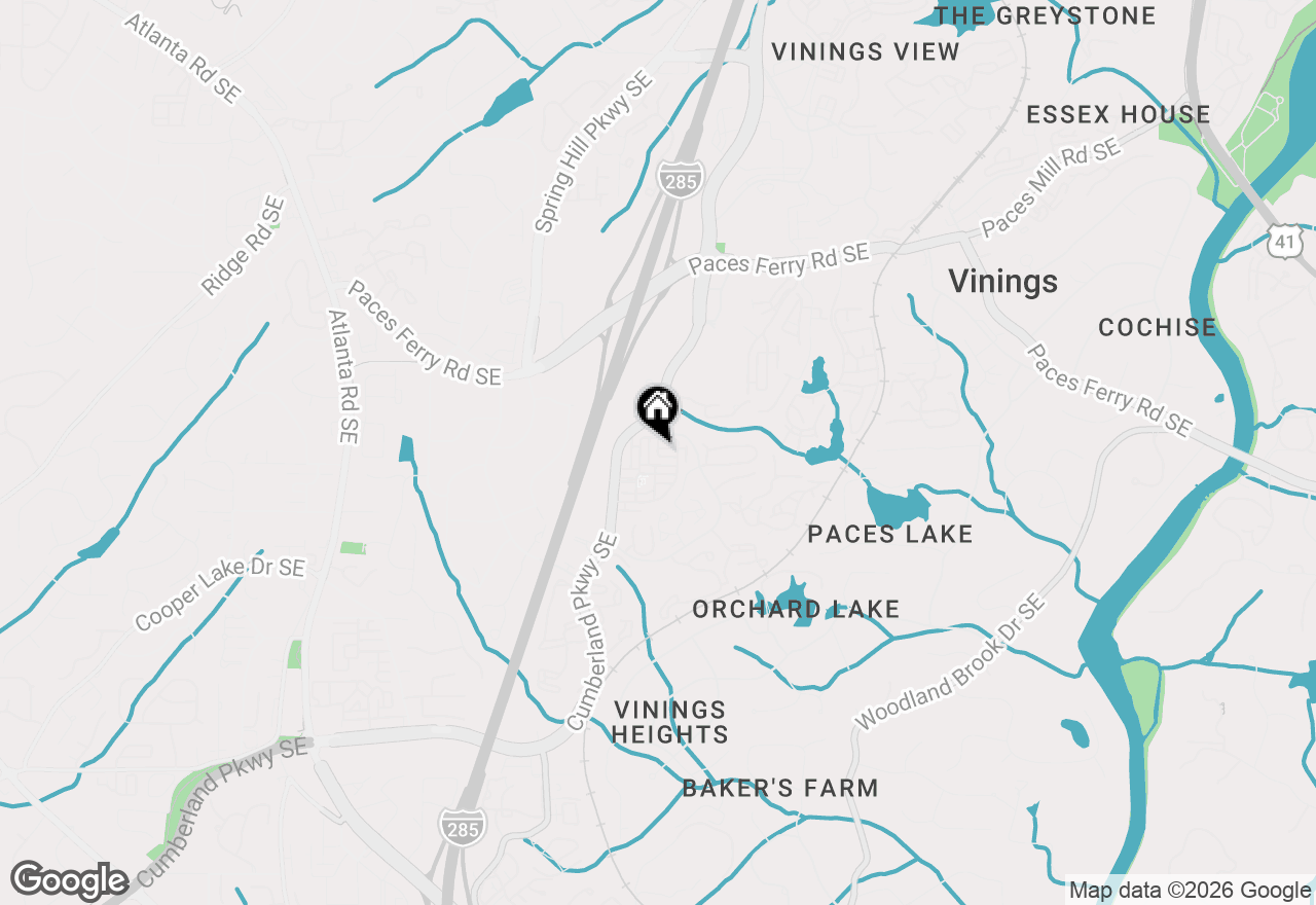 Map of 2616 Caruso Way, Atlanta, GA 30339