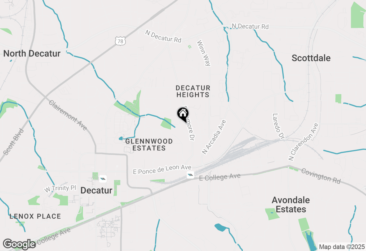 Map of 177 Ridgeland Avenue, Decatur, GA 30030