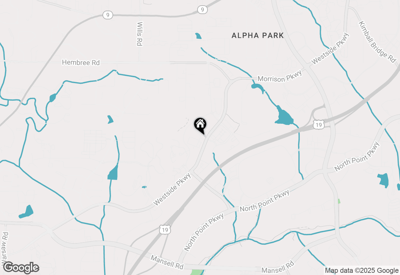 Map of 150 Britten Pass, Alpharetta, GA 30009