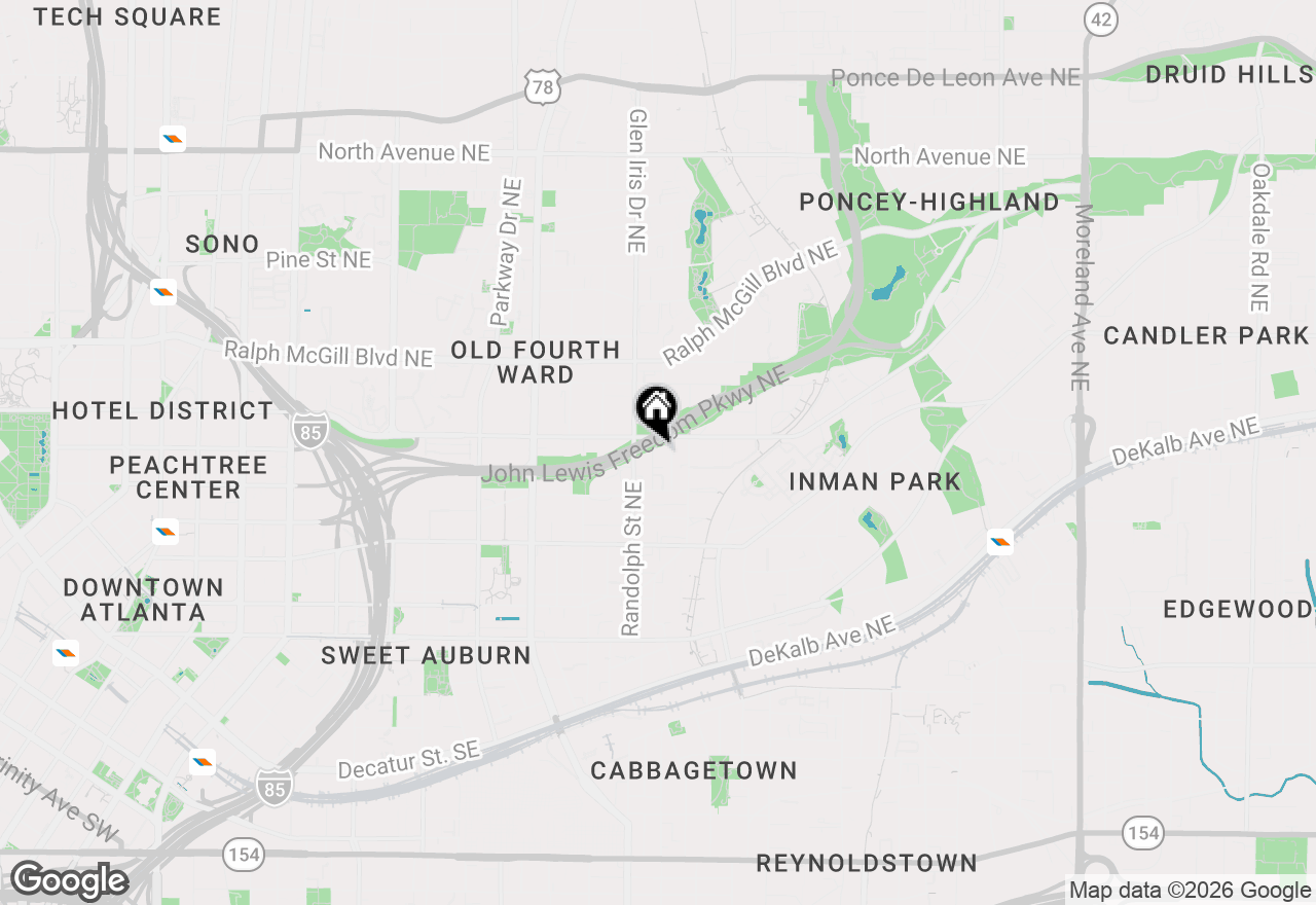 Map of 241 Lampkin Street, Atlanta, GA 30312