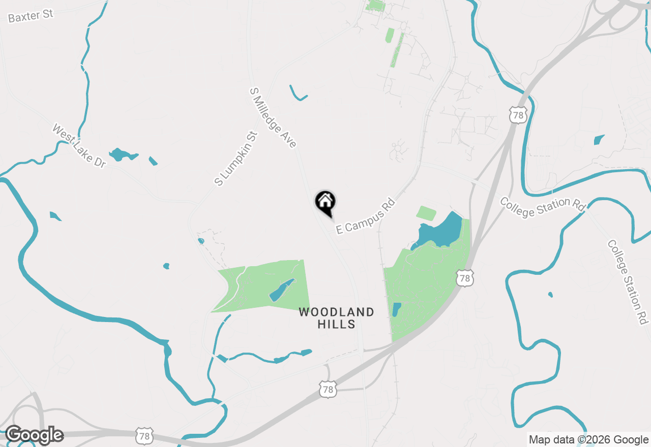 Map of 1620 Milledge Avenue, Athens, GA 30605