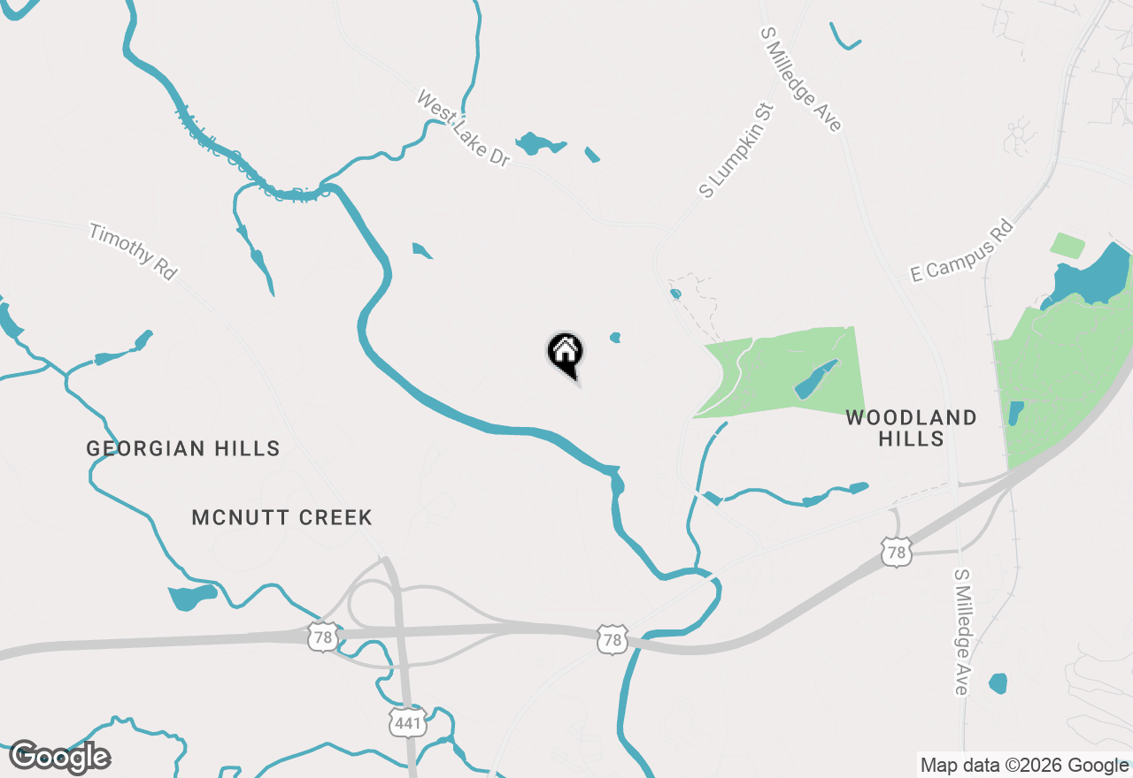 Map of 120 Maple Lane, Athens, GA 30606