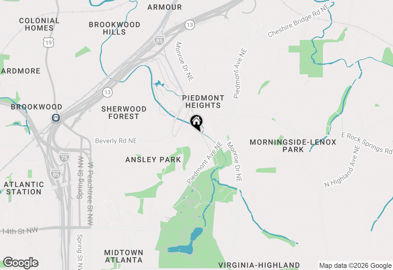 Map of 464 Ansley Walk Terrace Ne, Atlanta, GA 30309