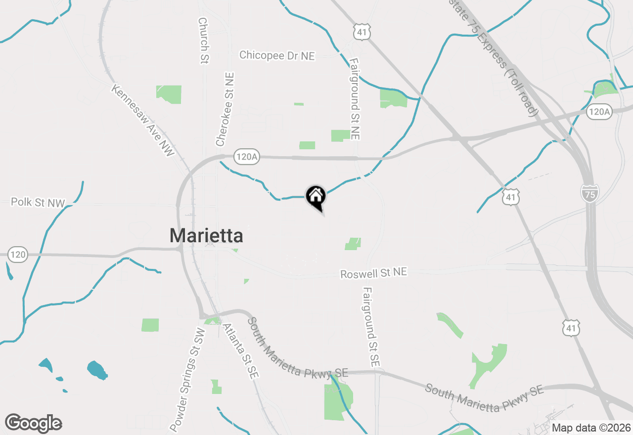 Map of 138 Rigby Street Ne, Marietta, GA 30060