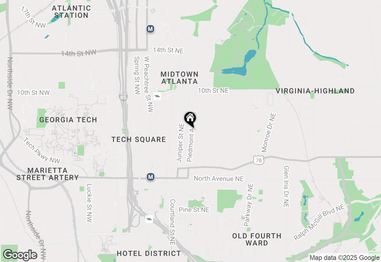 Map of 820 Piedmont Avenue Ne #5, Atlanta, GA 30308