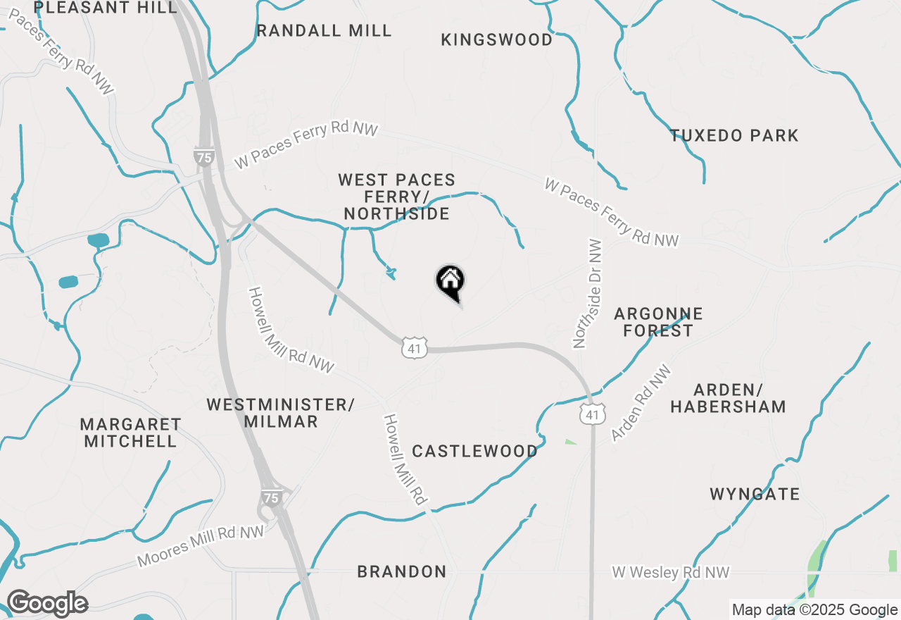 Map of 3144 E Wood Valley Road Nw, Atlanta, GA 30327
