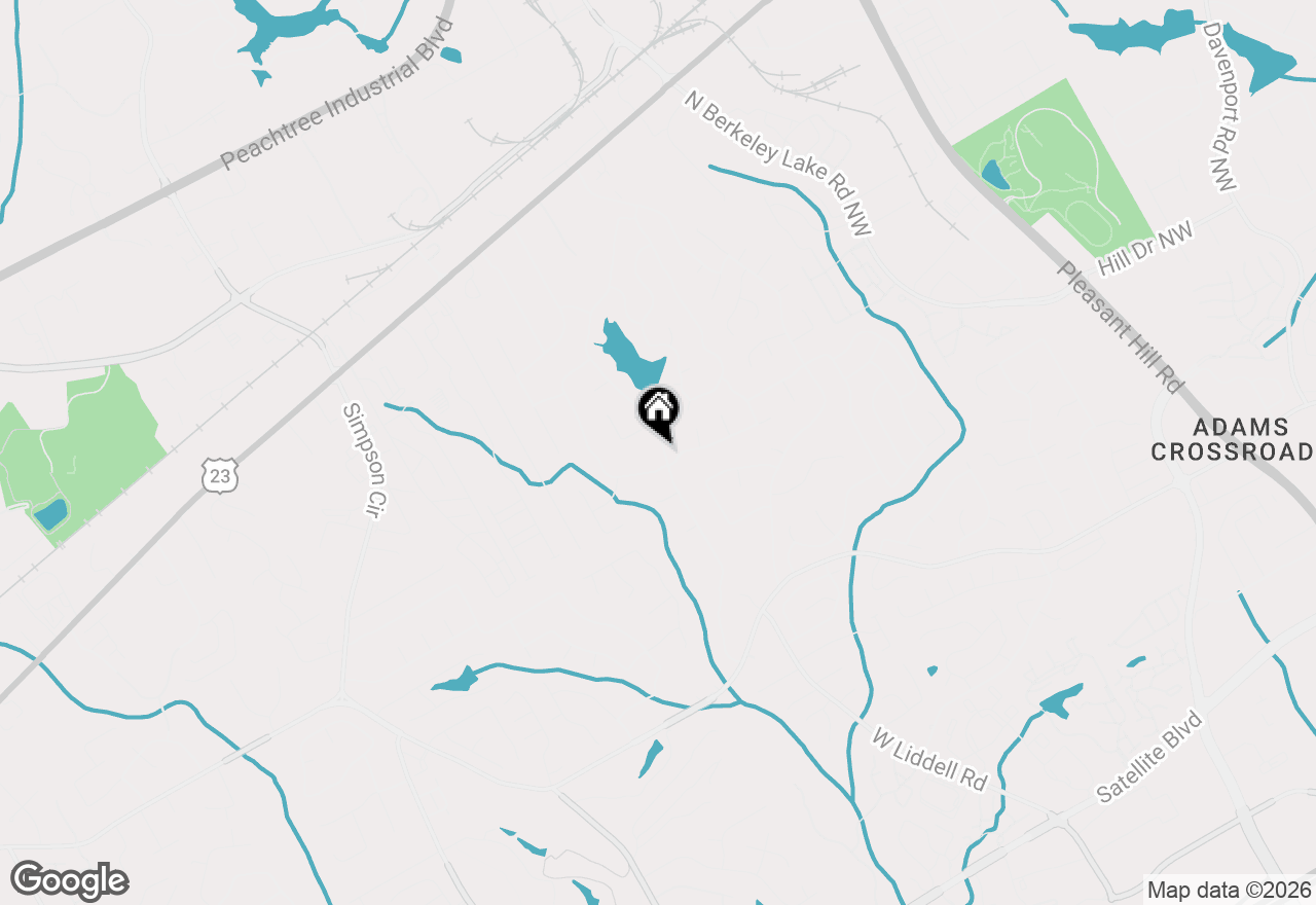 Map of 2680 Landington Way, Duluth, GA 30096