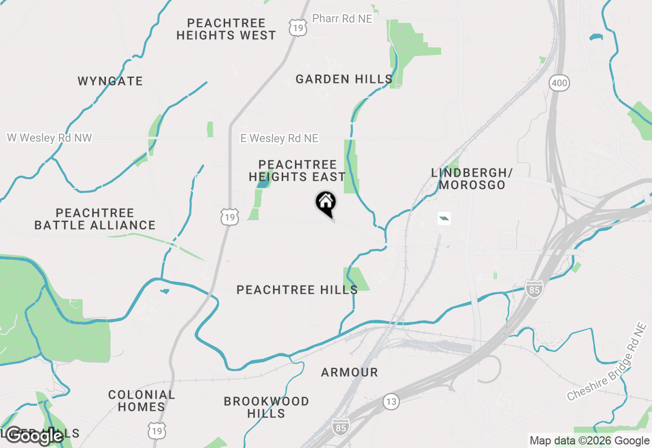 Map of 245 Lindbergh Drive Ne, Atlanta, GA 30305