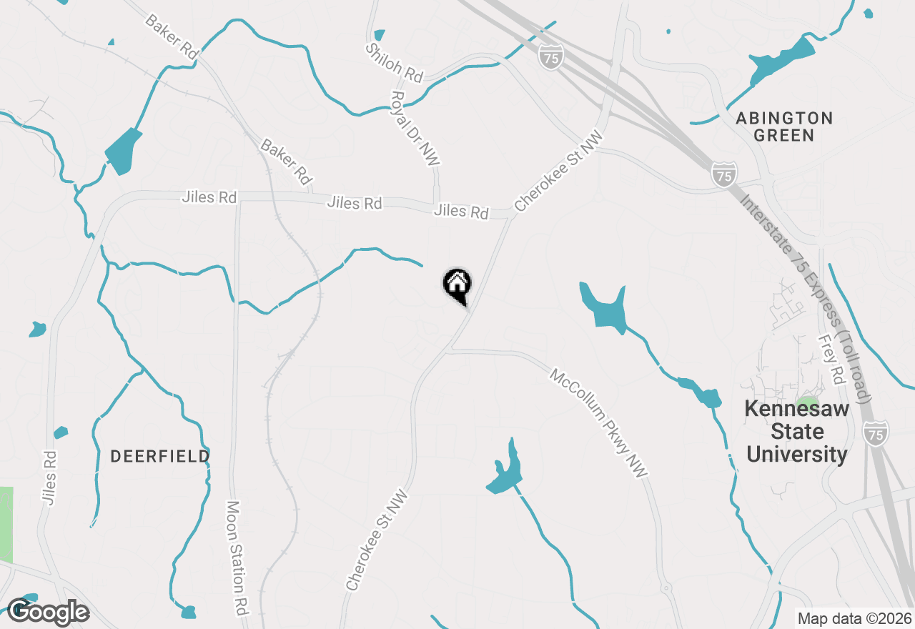 Map of 3655 Cherokee Street, Kennesaw, GA 30144