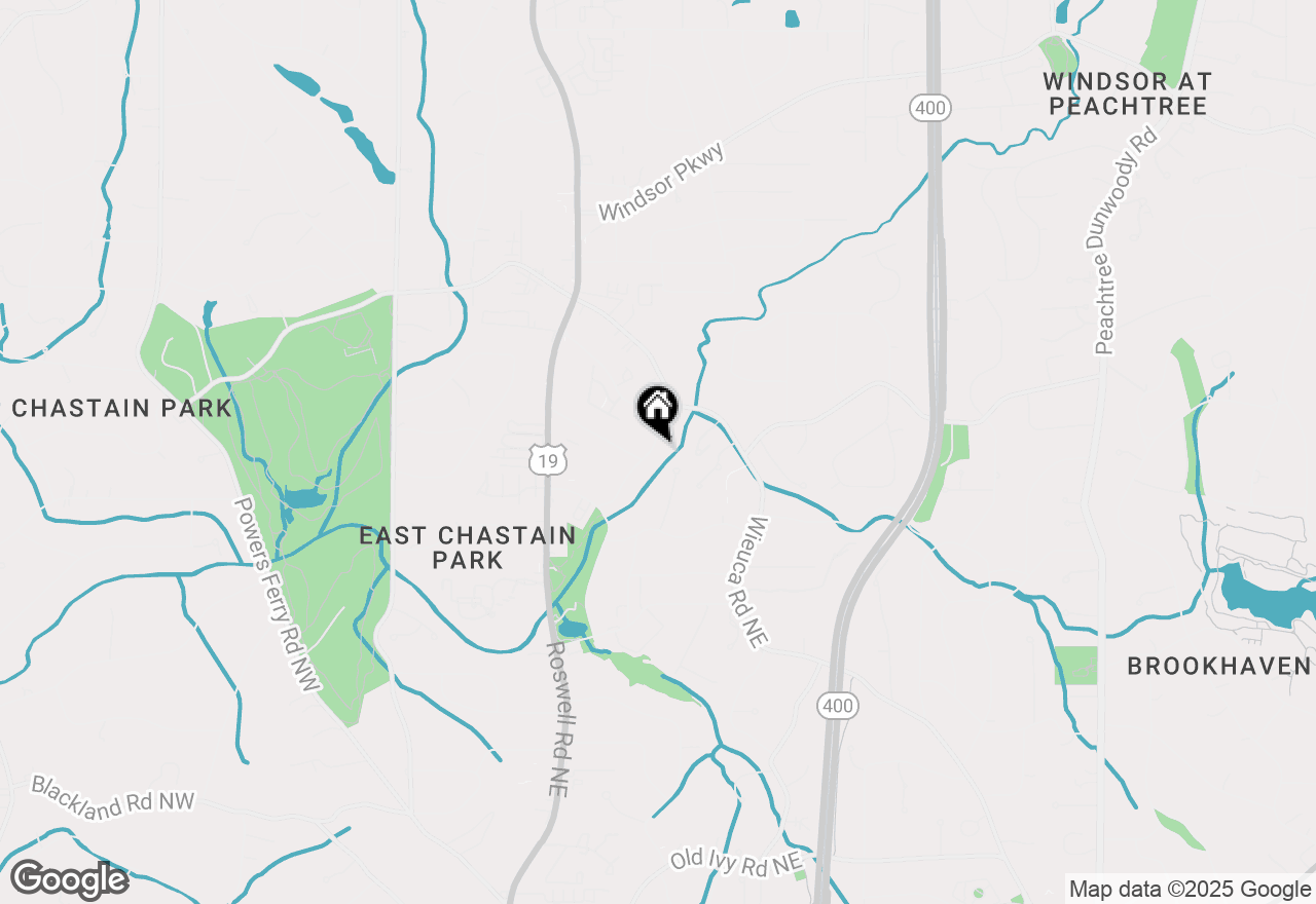 Map of 4293 Rickenbacker Way Ne, Atlanta, GA 30342