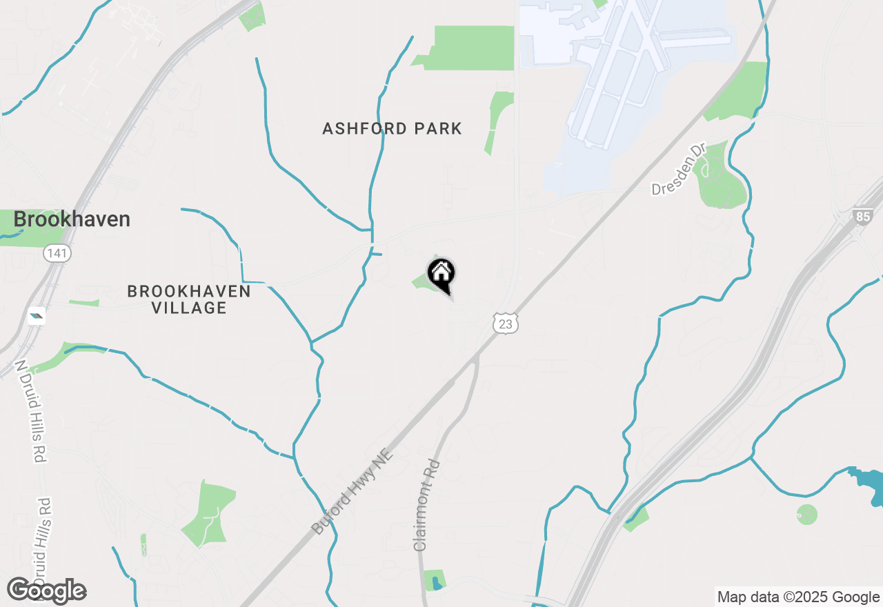 Map of 2536 Skyland Drive Ne, Atlanta, GA 30319