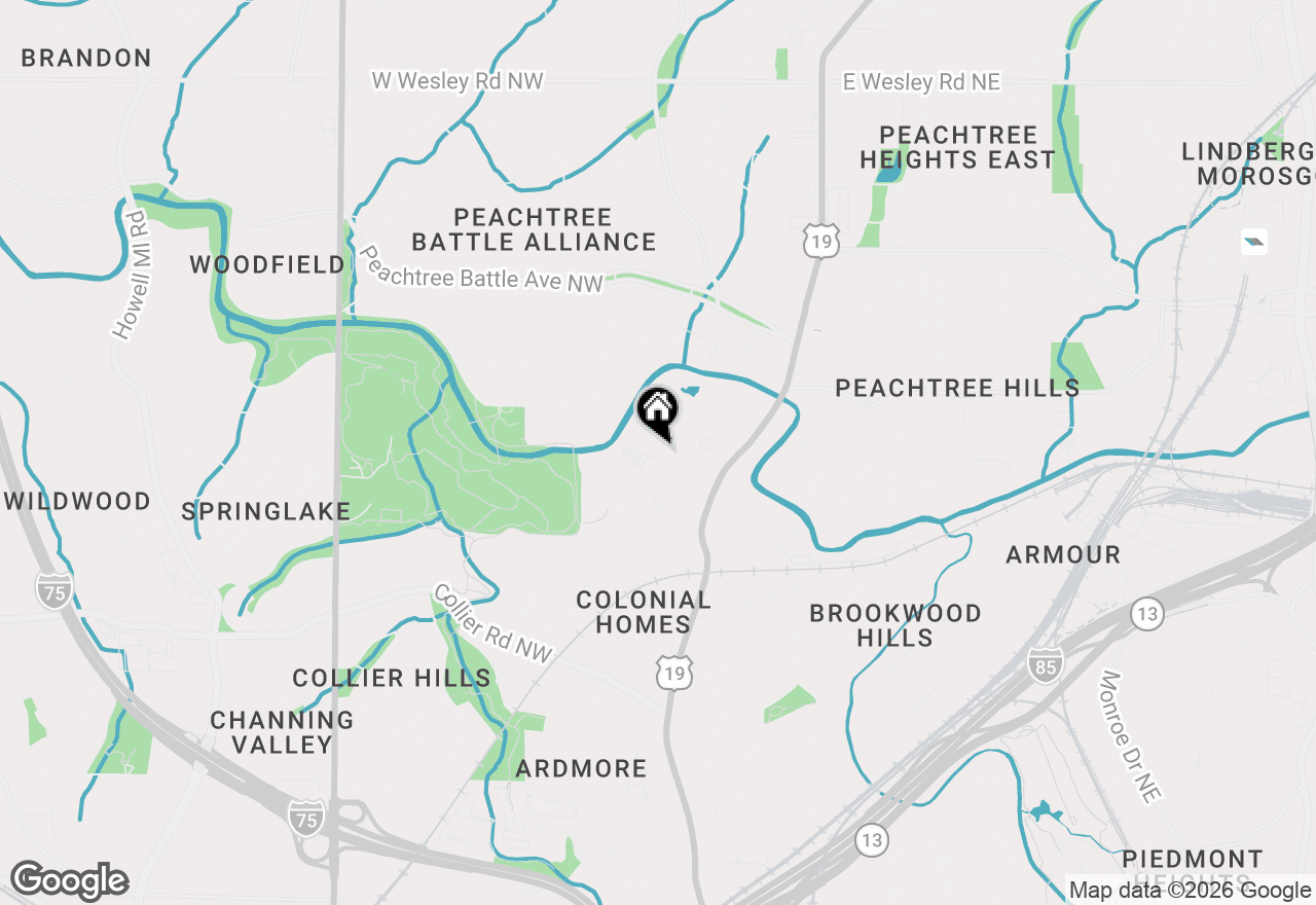 Map of 115 Biscayne Drive Nw #A6, Atlanta, GA 30309