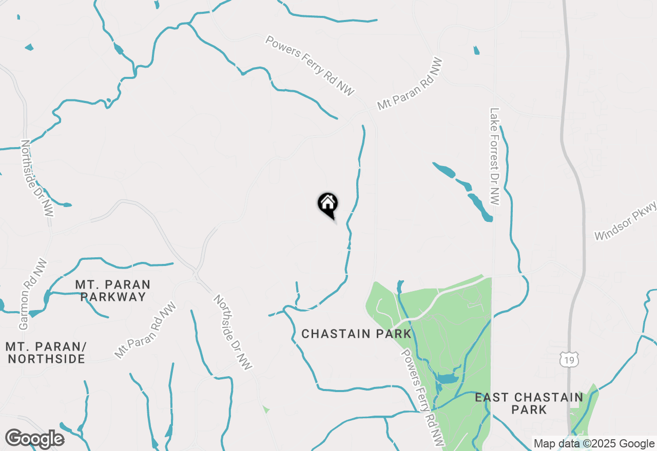 Map of 4595 E Conway Drive Nw, Atlanta, GA 30327