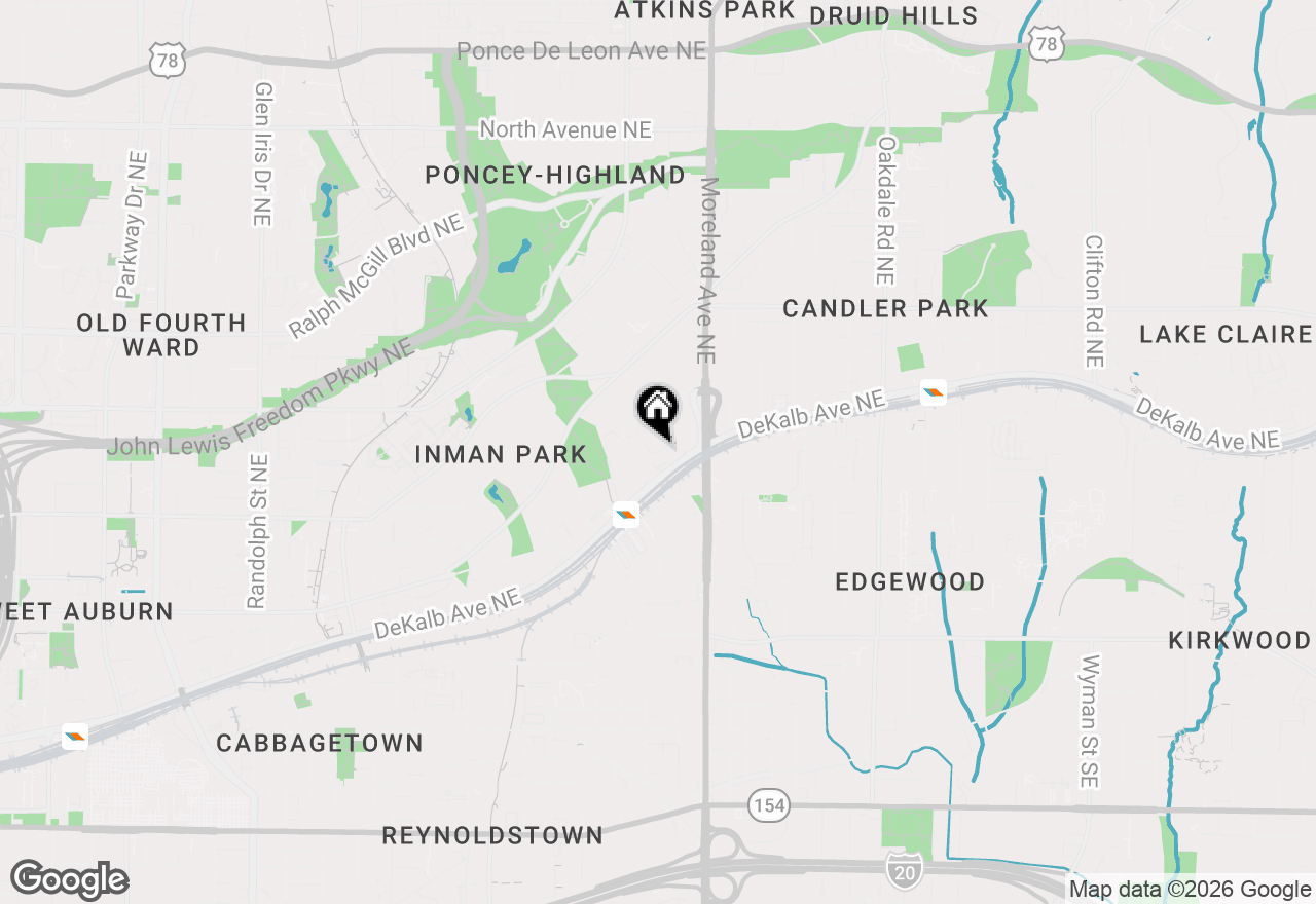 Map of 216 Haralson Lane Ne, Atlanta, GA 30307