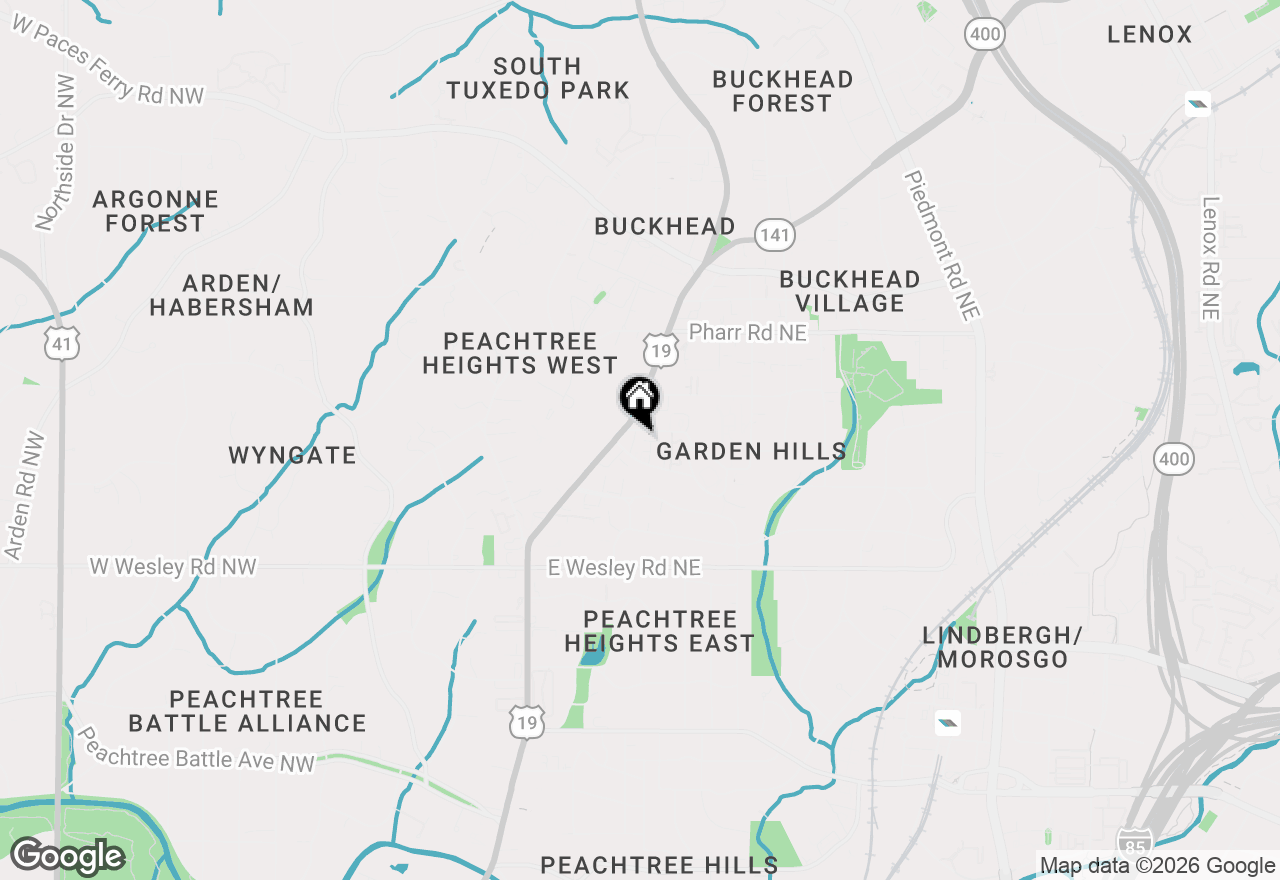 Map of 21 Delmont Drive #7, Atlanta, GA 30305