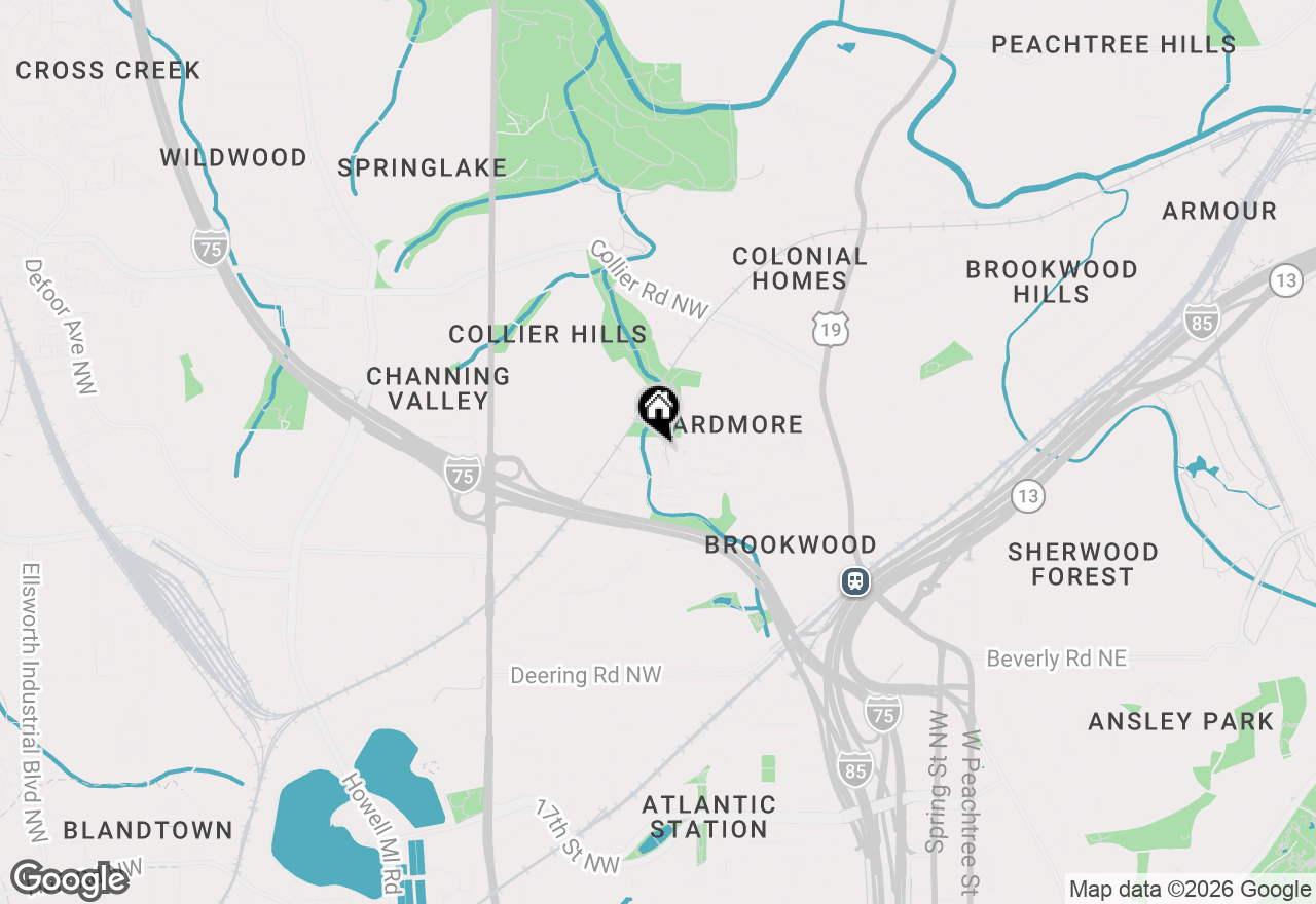 Map of 289 Goodson Way Nw, Atlanta, GA 30309